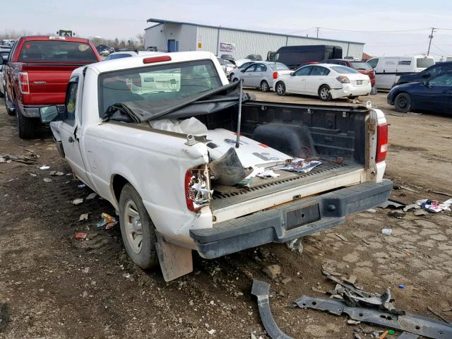 1FTYR10U77PA72445 - 2007 FORD RANGER WHITE photo 3