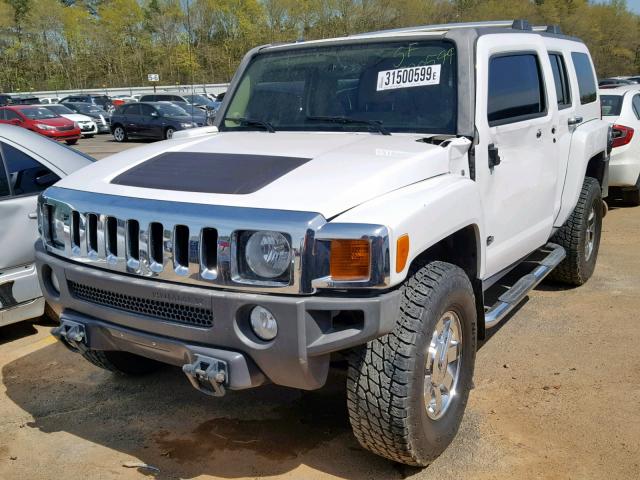 5GTDN13E478236395 - 2007 HUMMER H3 WHITE photo 2