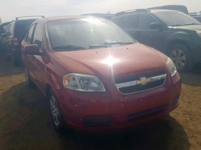 KL1TD5DE6AB071463 - 2010 CHEVROLET AVEO LS RED photo 1