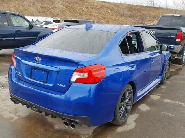 JF1VA1E65G9800598 - 2016 SUBARU WRX PREMIU BLUE photo 4