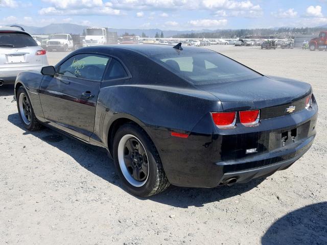 2G1FA1ED1B9144926 - 2011 CHEVROLET CAMARO LS BLACK photo 3