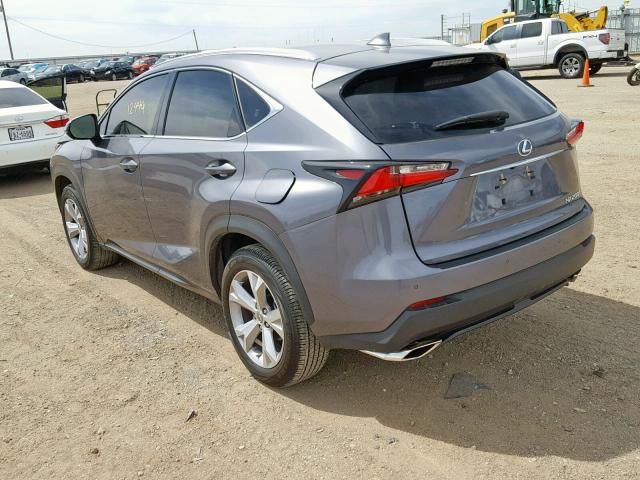 JTJYARBZ6H2083981 - 2017 LEXUS NX 200T GRAY photo 3