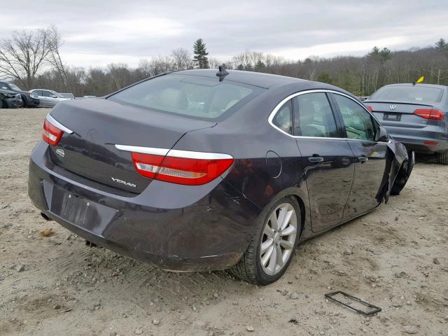 1G4PP5SKXD4151797 - 2013 BUICK VERANO GRAY photo 4