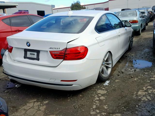 WBA3N7C51EF719631 - 2014 BMW 428 I WHITE photo 4