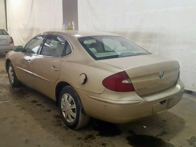 2G4WC532351215388 - 2005 BUICK LACROSSE C TAN photo 3