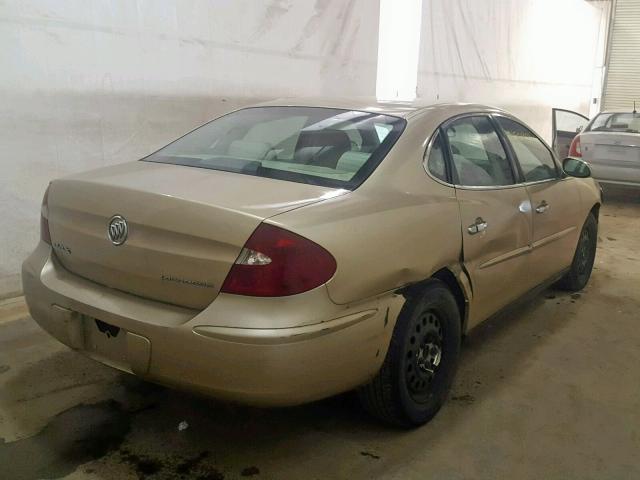 2G4WC532351215388 - 2005 BUICK LACROSSE C TAN photo 4