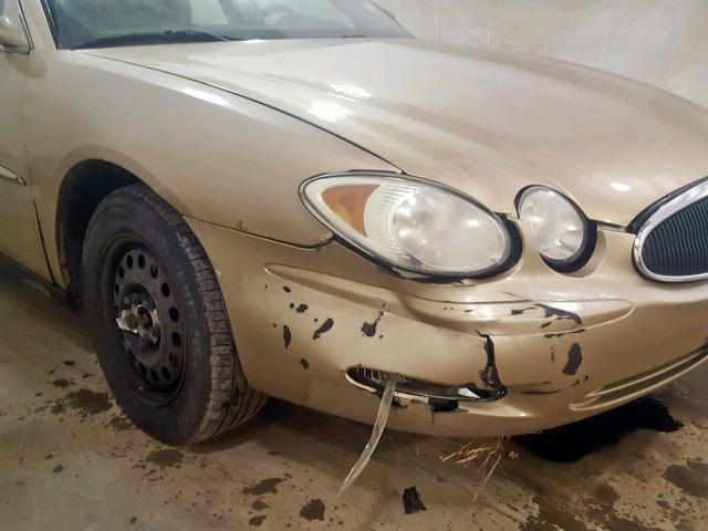 2G4WC532351215388 - 2005 BUICK LACROSSE C TAN photo 9