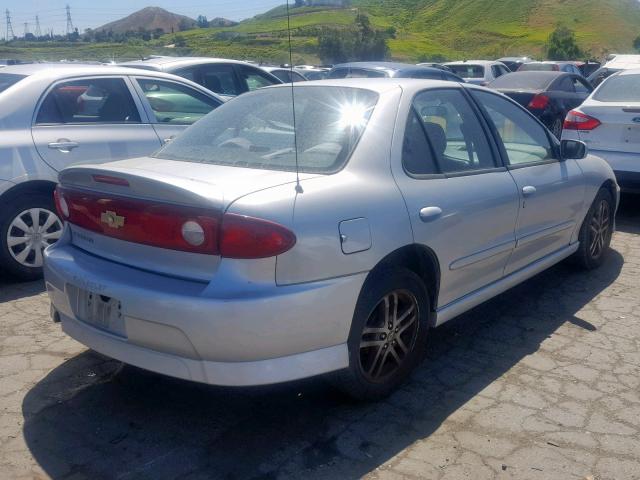 1G1JH52F147145453 - 2004 CHEVROLET CAVALIER L SILVER photo 4