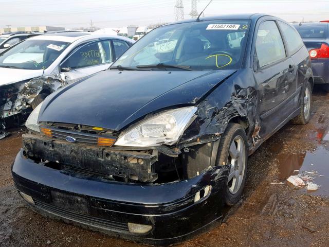 3FAFP31363R114367 - 2003 FORD FOCUS ZX3 BLACK photo 2