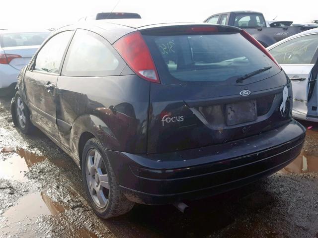 3FAFP31363R114367 - 2003 FORD FOCUS ZX3 BLACK photo 3