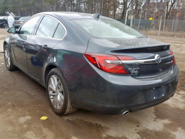 2G4GN5EX7F9119080 - 2015 BUICK REGAL PREM GRAY photo 3