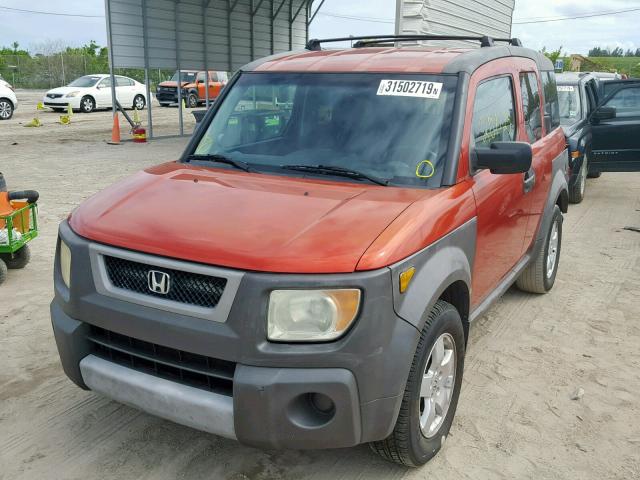 5J6YH18563L009056 - 2003 HONDA ELEMENT EX ORANGE photo 2