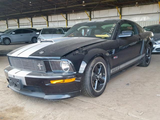 1ZVHT82H775286676 - 2007 FORD MUSTANG GT BLACK photo 2