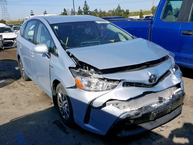 JTDZN3EU6FJ031004 - 2015 TOYOTA PRIUS V BLUE photo 1