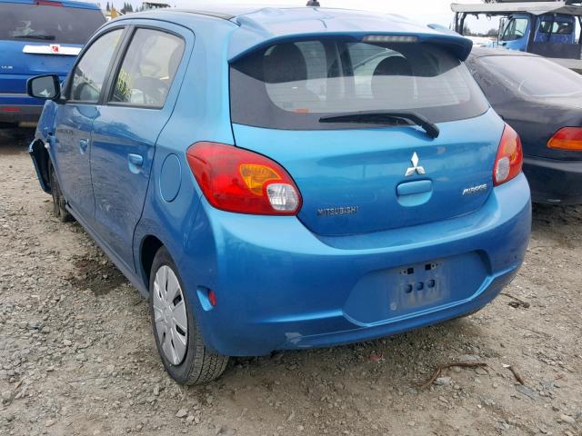 ML32A3HJ1FH032070 - 2015 MITSUBISHI MIRAGE DE BLUE photo 3