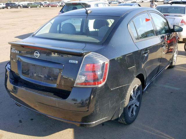 3N1AB6AP7CL682642 - 2012 NISSAN SENTRA 2.0 BLACK photo 4