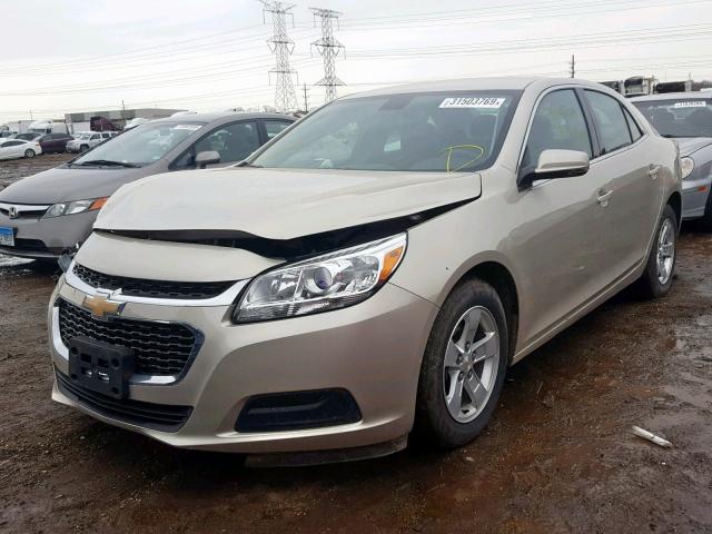 1G11C5SLXFF242647 - 2015 CHEVROLET MALIBU 1LT 金色 照片 2