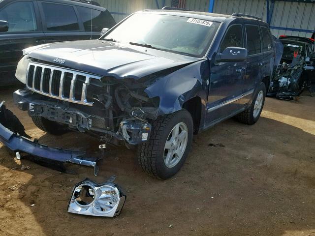 1J4HR58N26C224555 - 2006 JEEP GRAND CHER BLUE photo 2