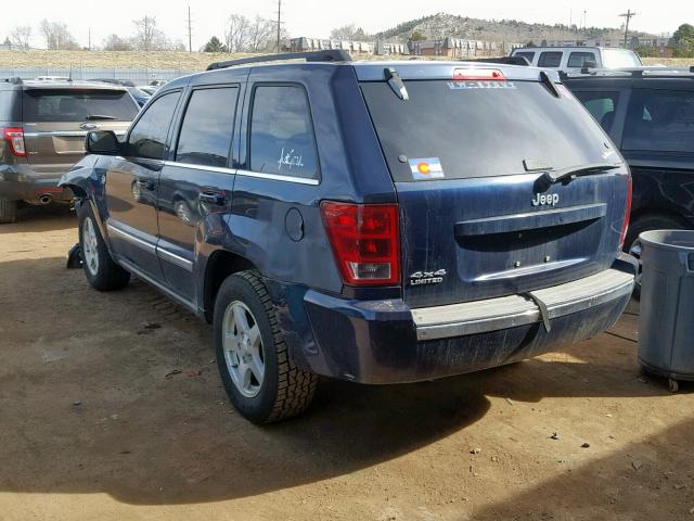 1J4HR58N26C224555 - 2006 JEEP GRAND CHER BLUE photo 3