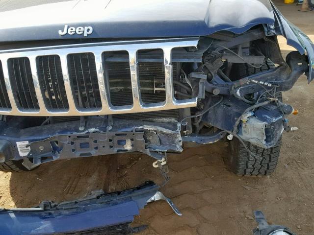 1J4HR58N26C224555 - 2006 JEEP GRAND CHER BLUE photo 9