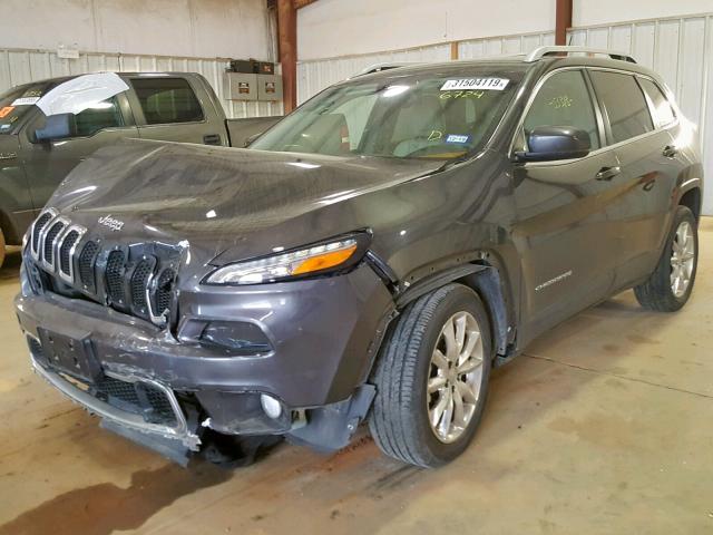 1C4PJLDS8FW506724 - 2015 JEEP CHEROKEE L CHARCOAL photo 2