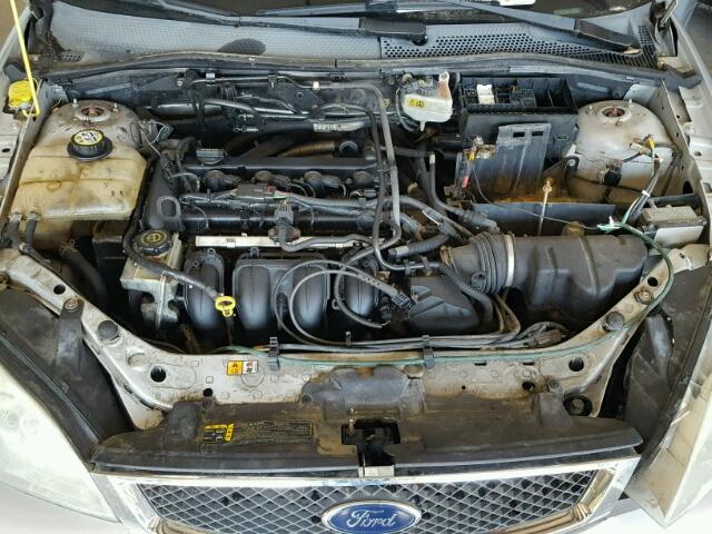 1FAHP34N56W178343 - 2006 FORD FOCUS ZX4 SILVER photo 7