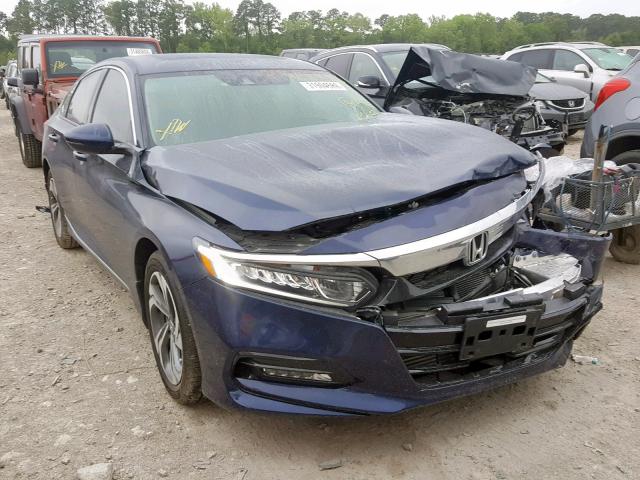 1HGCV1F54JA267002 - 2018 HONDA ACCORD EXL BLUE photo 1