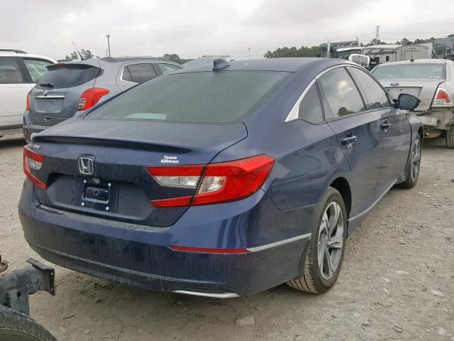 1HGCV1F54JA267002 - 2018 HONDA ACCORD EXL BLUE photo 4