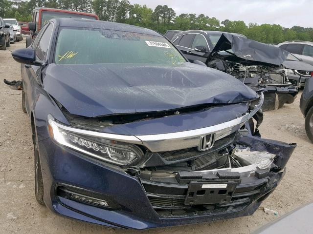 1HGCV1F54JA267002 - 2018 HONDA ACCORD EXL BLUE photo 9