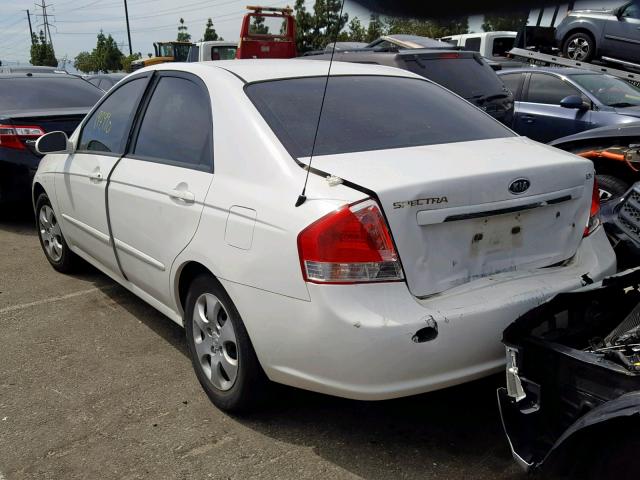 KNAFE122475486936 - 2007 KIA SPECTRA EX WHITE photo 3