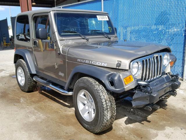 1J4FA69S74P774316 - 2004 JEEP WRANGLER / BROWN photo 1