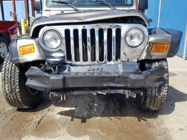 1J4FA69S74P774316 - 2004 JEEP WRANGLER / BROWN photo 9