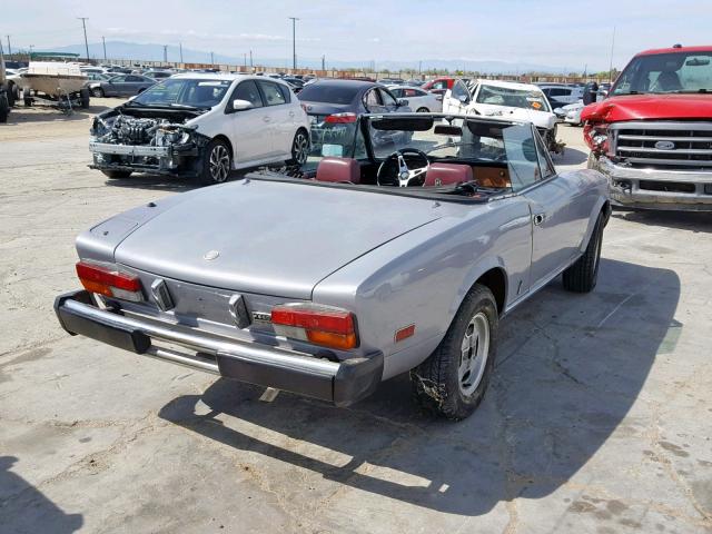 ZFAAS00B7B8184204 - 1981 FIAT 124 SPIDER SILVER photo 4