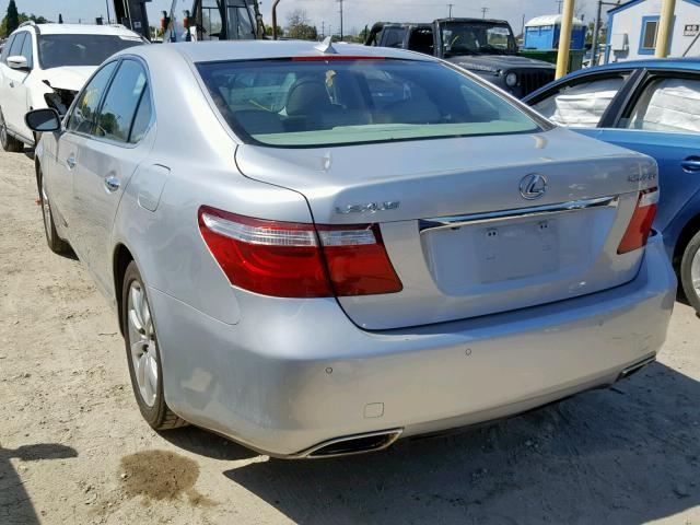 JTHBL46F995091366 - 2009 LEXUS LS 460 SILVER photo 3