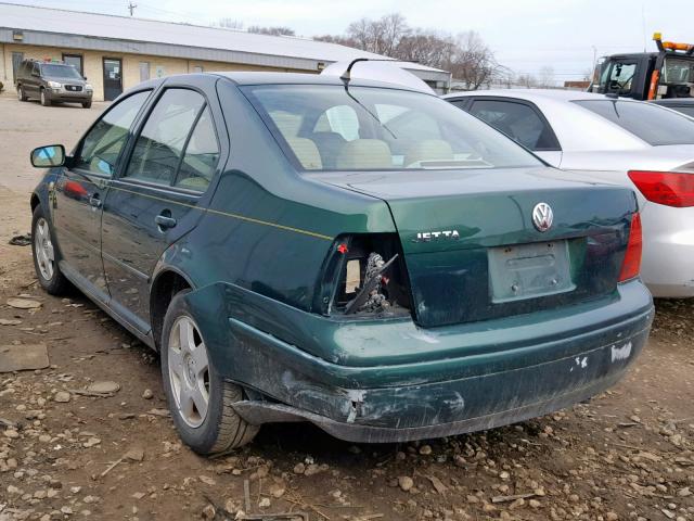 3VWSA29M7YM042730 - 2000 VOLKSWAGEN JETTA GLS GREEN photo 3