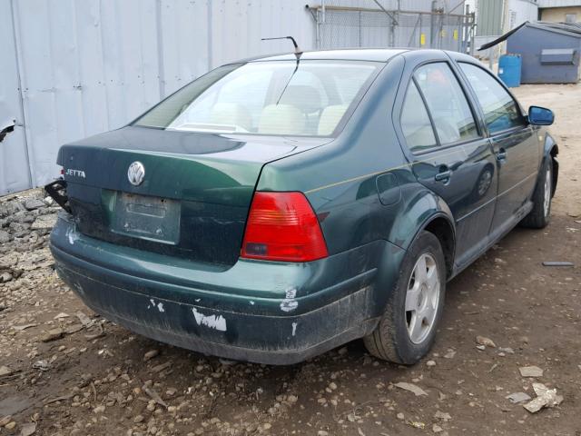 3VWSA29M7YM042730 - 2000 VOLKSWAGEN JETTA GLS GREEN photo 4