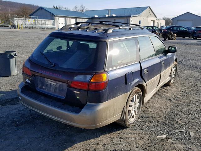 4S3BH665X37644124 - 2003 SUBARU LEGACY OUT BLUE photo 4