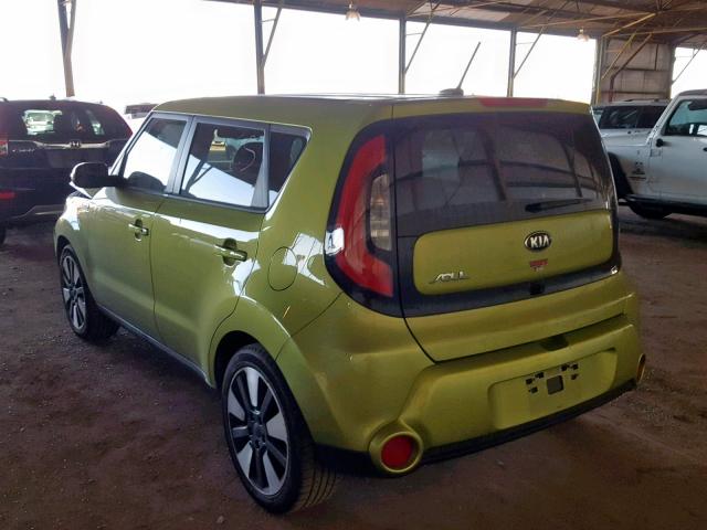 KNDJX3A5XE7709755 - 2014 KIA SOUL ! Yaşıl foto 3