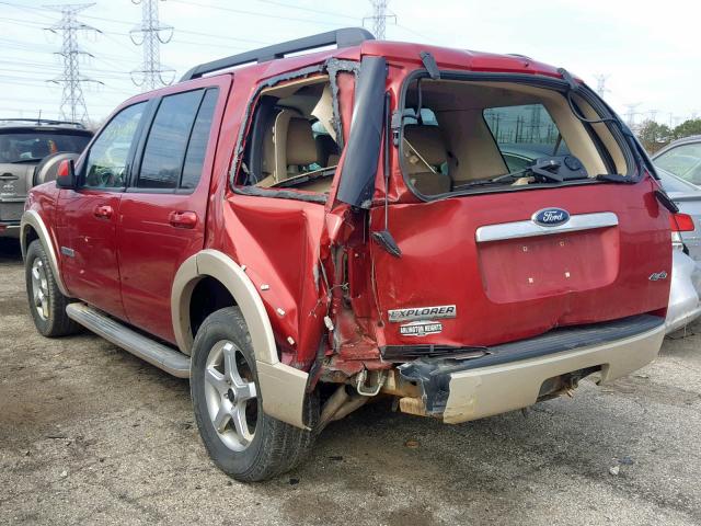 1FMEU74E38UB01803 - 2008 FORD EXPLORER E RED photo 3