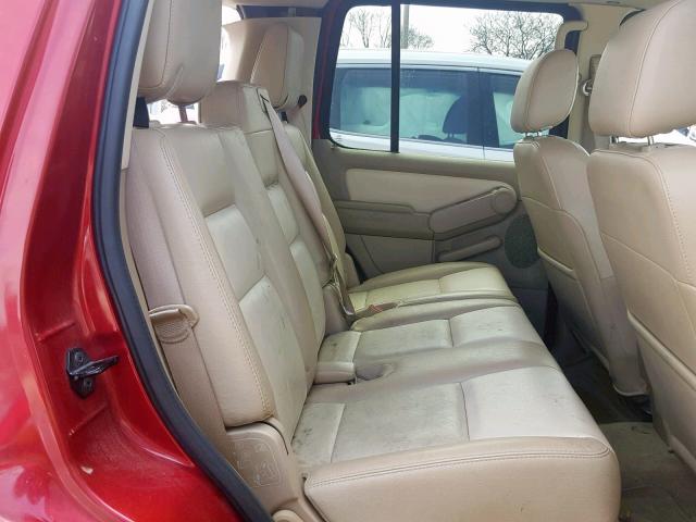 1FMEU74E38UB01803 - 2008 FORD EXPLORER E RED photo 6