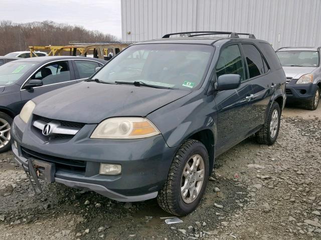 2HNYD18935H550399 - 2005 ACURA MDX TOURIN GREEN photo 2