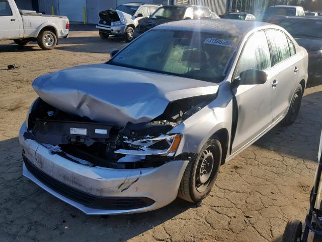 3VW2K7AJ1EM220963 - 2014 VOLKSWAGEN JETTA BASE 灰色 照片 2