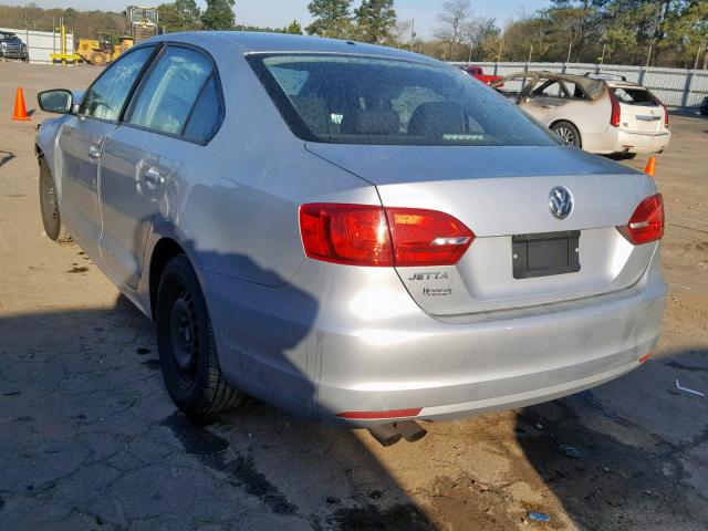 3VW2K7AJ1EM220963 - 2014 VOLKSWAGEN JETTA BASE 灰色 照片 3