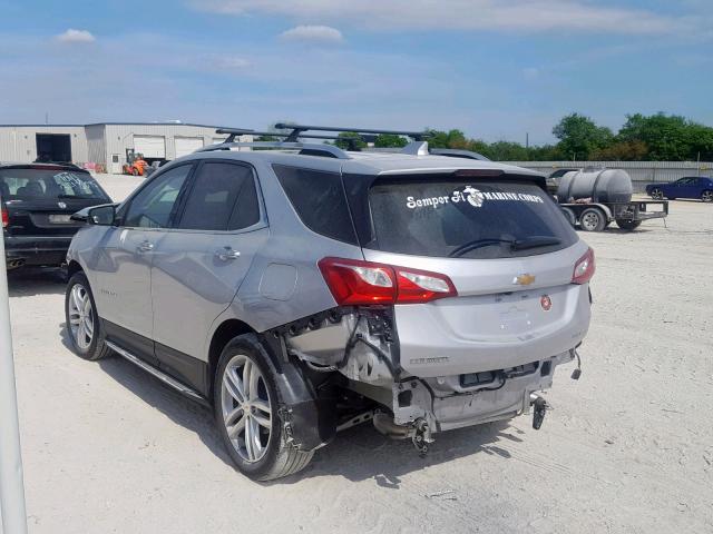 3GNAXNEV1KS574918 - 2019 CHEVROLET EQUINOX PR SILVER photo 3