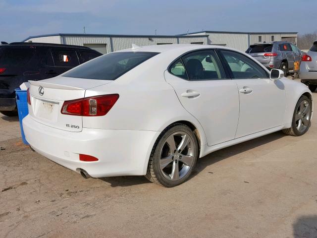 JTHBF5C26C5168345 - 2012 LEXUS IS 250 WHITE photo 4