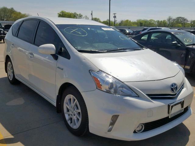 JTDZN3EU1EJ014822 - 2014 TOYOTA PRIUS V WHITE photo 1