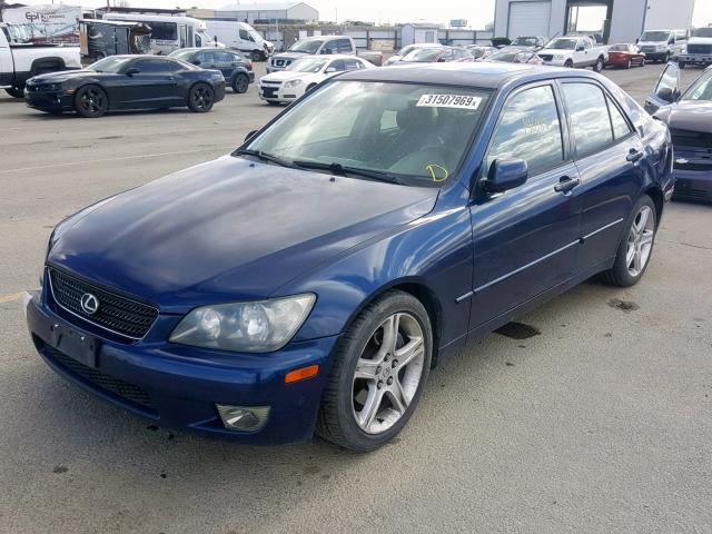 JTHBD192340083628 - 2004 LEXUS IS 300 BLUE photo 2