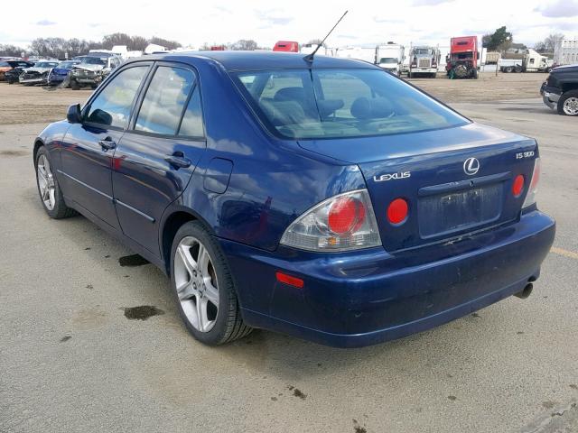 JTHBD192340083628 - 2004 LEXUS IS 300 BLUE photo 3