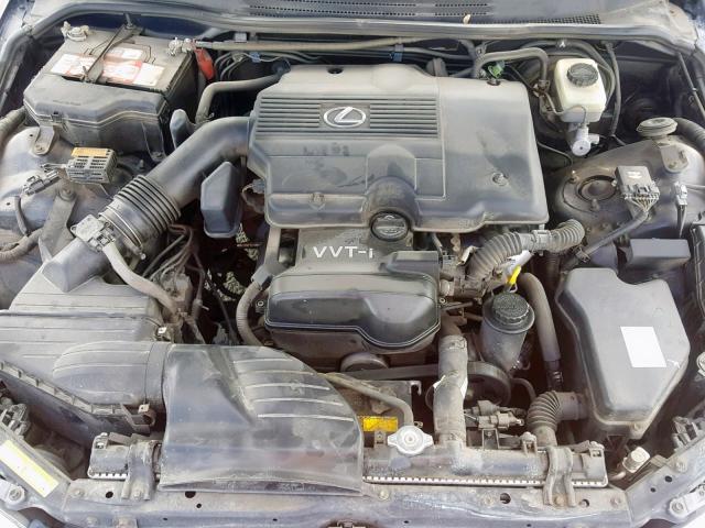 JTHBD192340083628 - 2004 LEXUS IS 300 BLUE photo 7