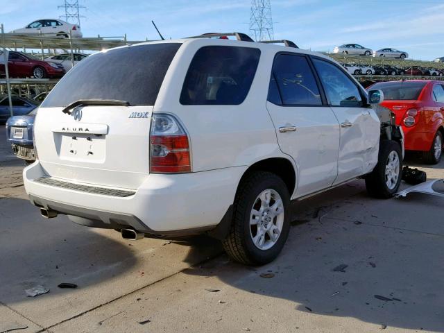 2HNYD18864H539239 - 2004 ACURA MDX TOURIN WHITE photo 4